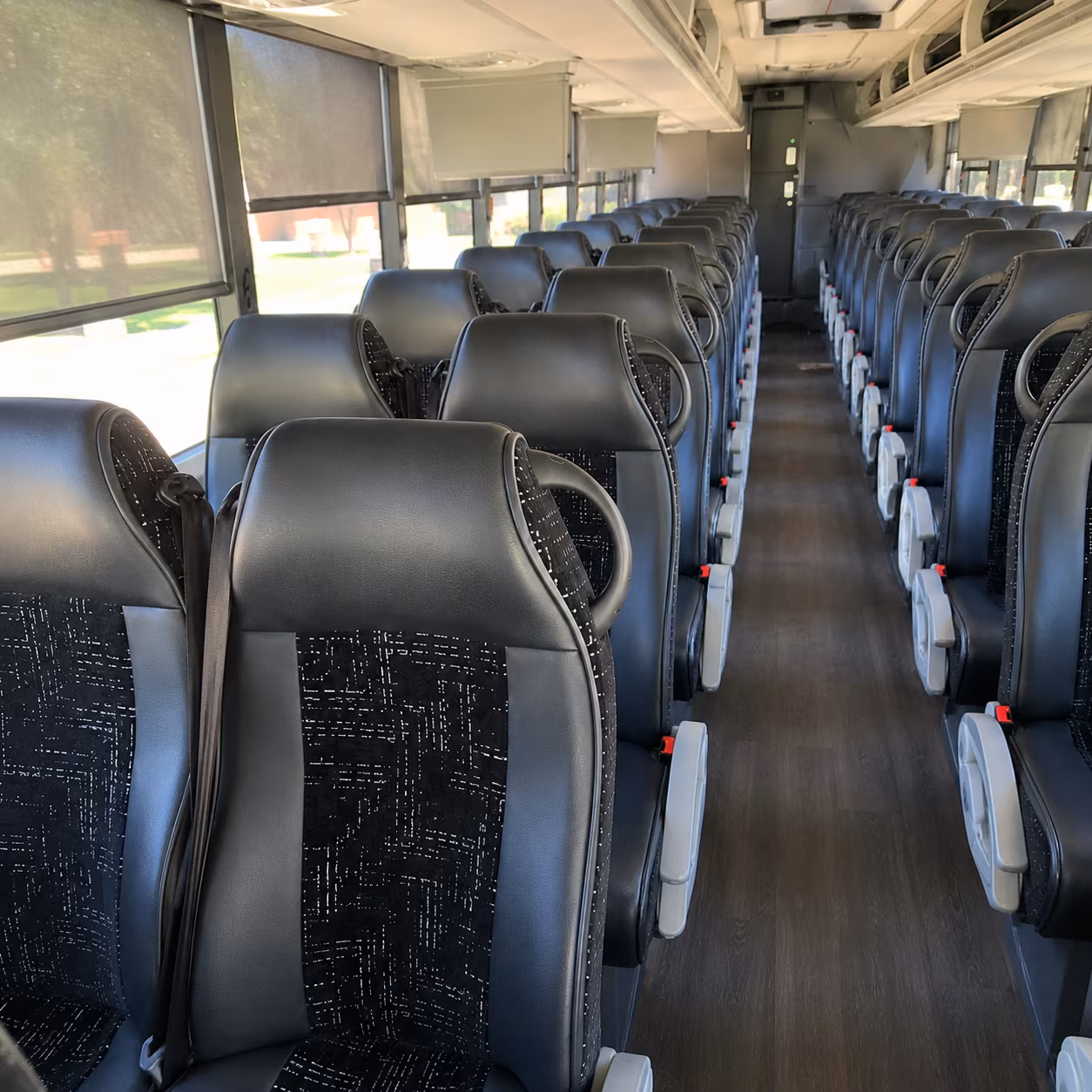 goodyear 56 passenger charter bus interior