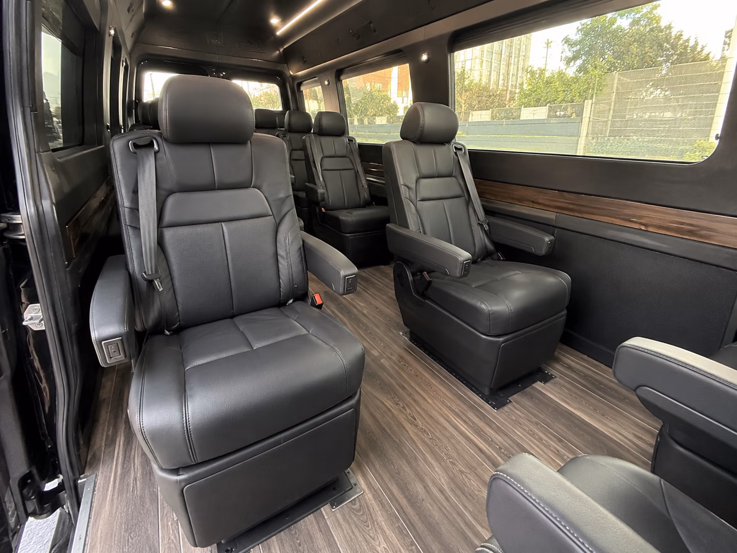 goodyear sprinter van with driver inside